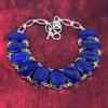 Lapis Lazuli Gemstone Jewelry, 925 Solid Sterling Silver Bracelet&necklace Jewelry Set For Her, Gorgeous Handmade Big Silver Set For Women