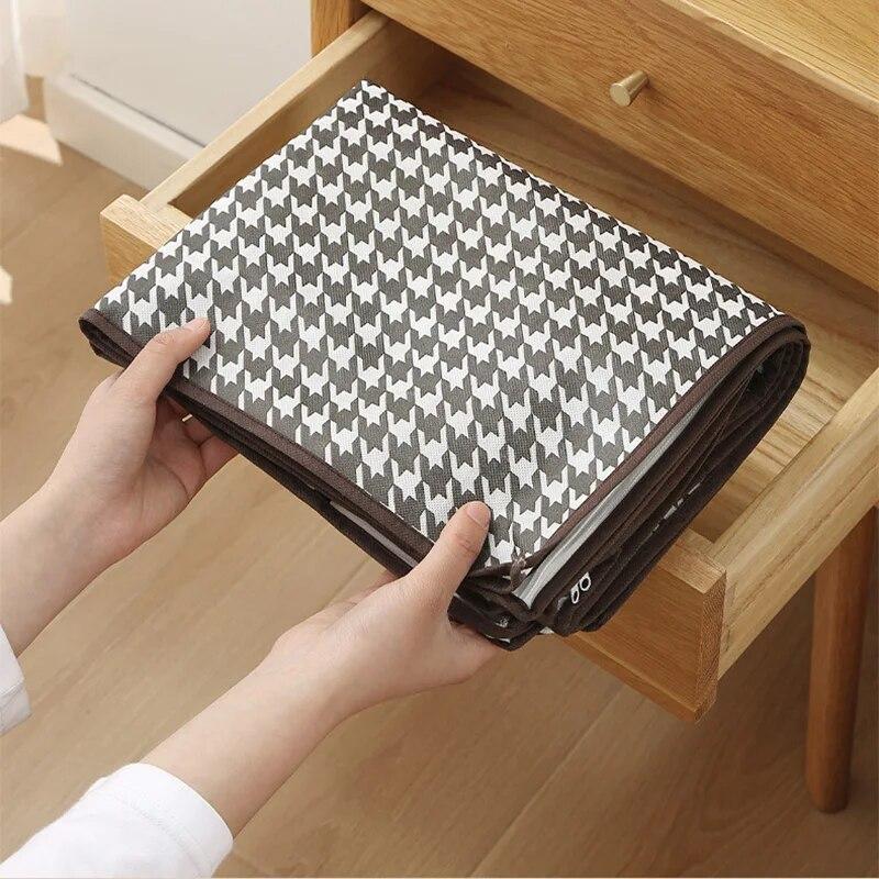 Большой ящик для хранения на дне кровати, складная сумка для хранения одежды, одеяла, домашняя сумка для пыли и влаги, сумка для хранения игрушек для спальни, сумка для организации мелочей
