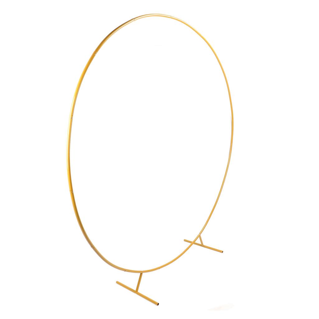 Круглая подставка для фона 7,2 фута, устойчивая металлическая подставка для арки с воздушными шарами, рама для свадьбы, дня рождения, вечеринки в саду