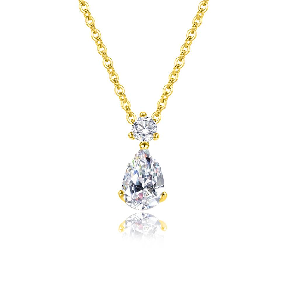 S925 Sterling Silver Moissanite Cross Pendant Clavicle Necklace for Women Luxury Sparkling Fine Jewelry Gift