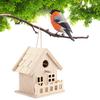 Wooden Bird House Nests Outdoor Hanging Birds Parrots Resting Breeding Box Decoration