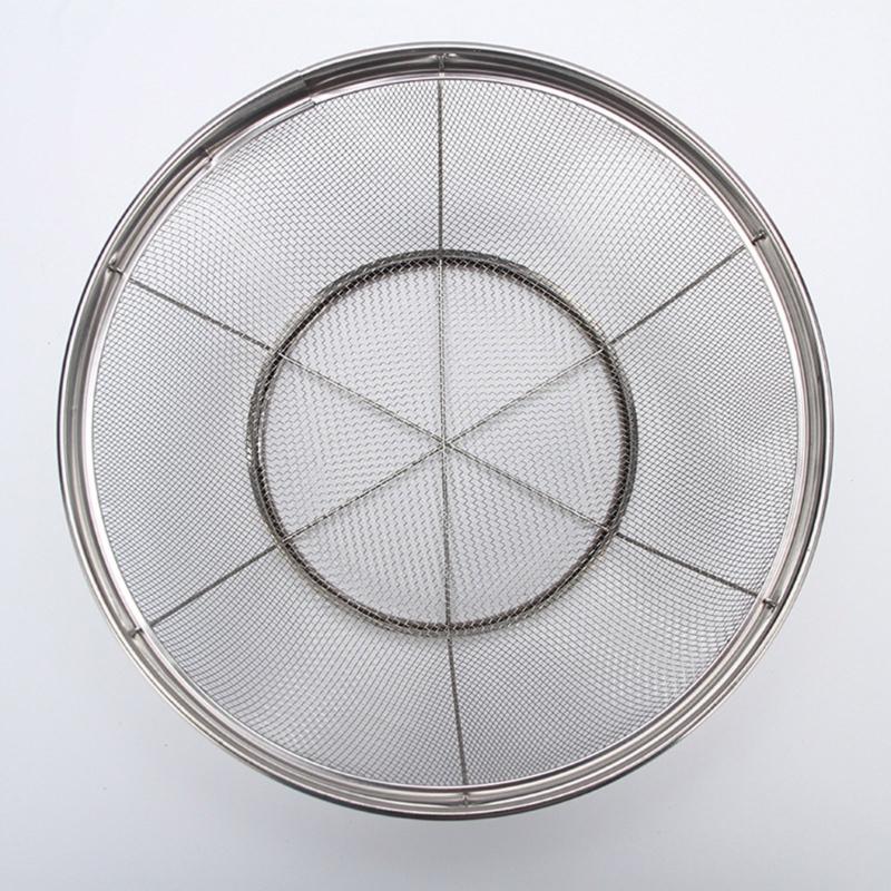 Professional Kitchen Sieves With Extra Fine Mesh Rice Strainer Stainless Steel Colander For Straining Grains Fruit