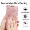 For iPhone 16 Pro Max Wallet Case Rose Pattern Imprinted Leather Flip Stand Phone Cover