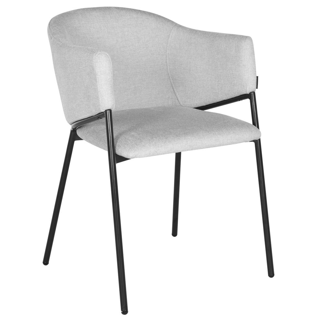 SARANO upholstered chair, gray fabric