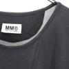 MM6 Short Sleeve Deformation T-shirt S Gray French Sleeve Women Used