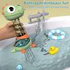 Dinosaur Bath Toy for Babies Sprinkler Bathtub Toy Spiral Water Flow Evenly Exit