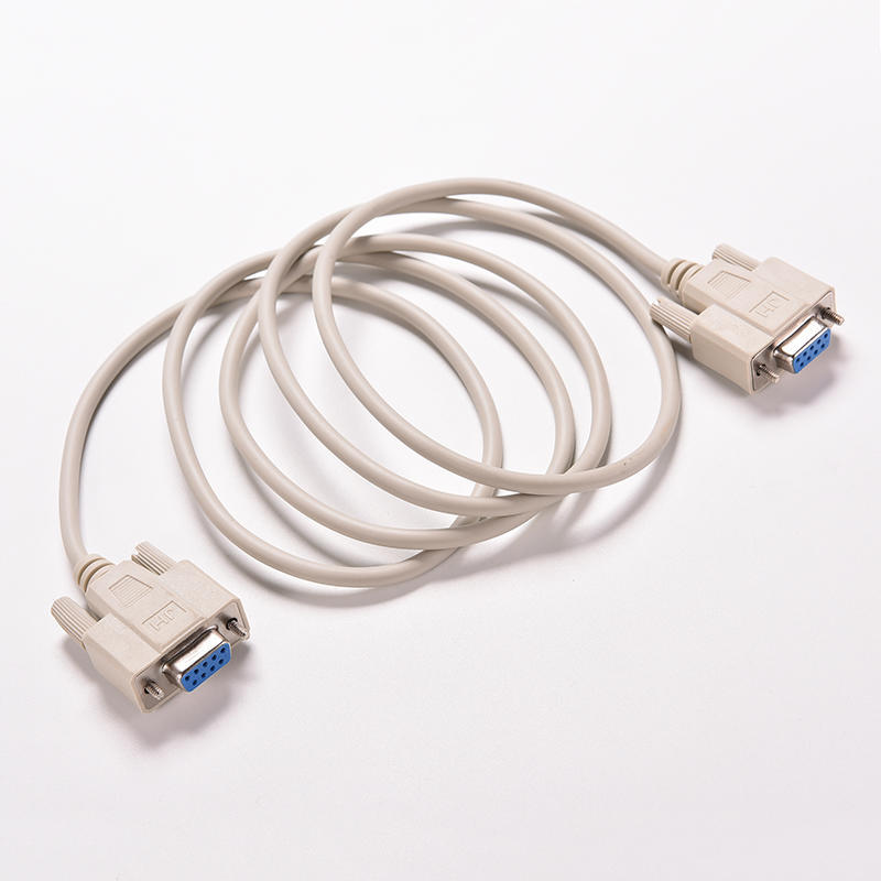 1 шт. 5 футов F/F Серийный RS232 Null Modem Кабель Female-Female DB9 FTA Перекрестное Соединение 9-контактный COM Конвертер Данных Аксессуар для ПК
