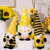 Adorable Plush Bumblebee Gnome Decor With Sunflowers For Festive Home Decorations
