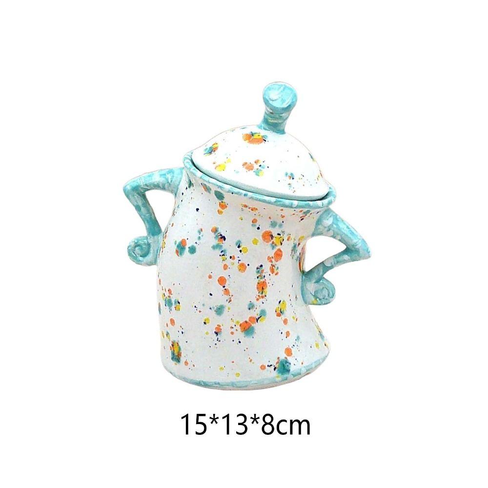 with Lid Attitude Kitchen Canister Resin Desktop Ornament Attitude Jar Practical Spooky Cup Gift