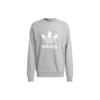 adidas Пуловер с логотипом Originals Trefoil, свитшот, мужские топы, серый IA4857