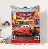Custom Name Car Adventure Flannel Blanket Throw Blanket Soft Warm Sofa Bed Decor Unique Gift