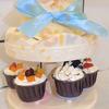 Carousel Automatic Rotating Cake Machine Lights Music Macarons Dessert Display Turntable Rack Revolving Plates