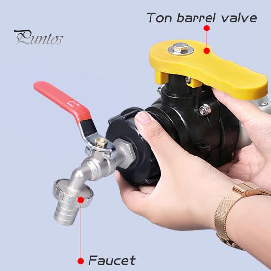 Адаптер для бака IBC Tote, устойчивый к коррозии, простой в установке, соединитель для садового шланга, сменный клапанный фитинг