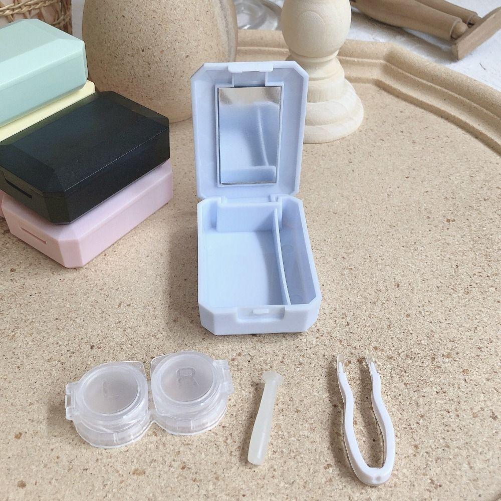 Mini Contact Lenses Box Portable Storage Box Cute Contact Lens Case Travel Use
