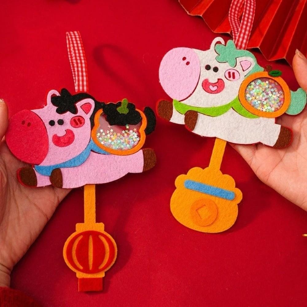 Exquisite Spring Festival Pendants Traditional Lucky Character Pendant  Children Kindergarten