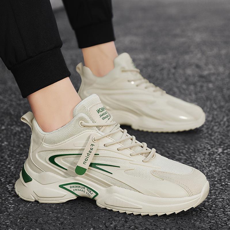 2025 осень и зима новые повседневные кроссовки, мужские сетчатые бархатные туфли для пап в модных мужских спортивных туфлях для пап