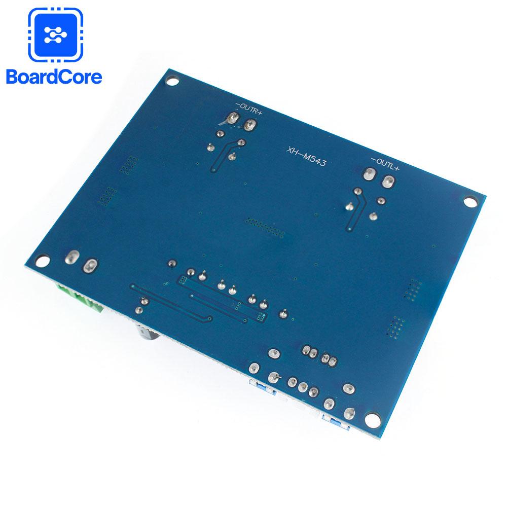 XH-M543 Плата усилителя TPA3116 DC 12V 24V 120W*2 Двухканальный цифровой модуль усилителя мощности звука Чип TPA3116D2