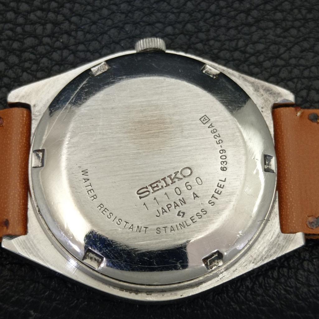 АВТОМАТИЧЕСКИЕ ВИНТАЖНЫЕ ЧАСЫ SEIKO 5 ЯПОНИЯ 6319A МУЖСКИЕ С ЦИФЕРБЛАТОМ ОРАНЖЕВОГО ЦВЕТА a702735-1
