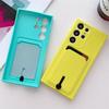 Карман для карт Слот Чехол-конфетница для пары Для Samsung S25 S24 S23 S22 S21 Ultra Plus FE A56 A36 A55 A35 A54 A53 A33 A23 A13 Мягкий чехол