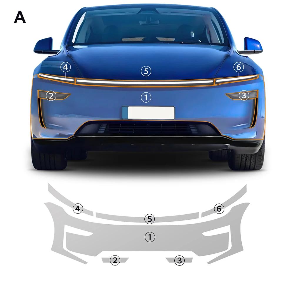 10Mil TPU Scratch Resistant Car Paint Protection Film For Tesla Model Y Juniper 2025 2026-up Clear Bra PPF Decal Accessories