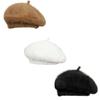 Ретро Плюшевый Берет Шапка Теплая Шапка-Бини Облако Шляпа Фетровые Береты Вечеринка