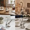 Exquisite Tabletop Organizer Swan Modeling Storage Stand Multi Purpose Artistic  Rack  Wedding