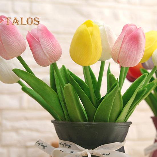 5 шт. Имитация тюльпана 34 см Искусственный тюльпан Поддельные цветы Искусственный тюльпан оптом Подарок на День матери для вазы Главная Кухня Свадьба Весна Украшения для вечеринки