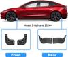 Мягкие брызговики для Tesla Model Y Juniper Model 3 2025 2026 Защитные брызговики Брызговик Крыло Без сверления Брызговик Защитные аксессуары