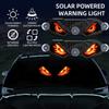 Dynamic Display Solar LED Devil Eyes Car Lights Solar Powered Car Warning Light  Windshield
