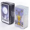 Lunalapin Rabbit Tarot Жестяная коробка Карточная игра 78 шт. Карты Таро Веселая настольная игра для семьи, друзей, вечеринки