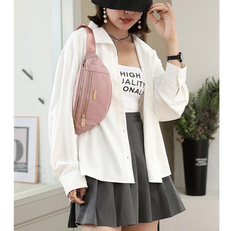 Модные поясные сумки, поясная женская дорожная сумка, нагрудный кошелек, нагрудная сумка, однотонные сумки на плечо для женщин