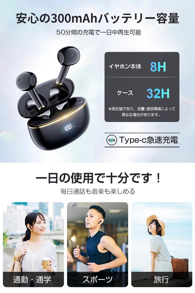 Wireless Earphones 2024 New Masterpiece Model Earphones Bluetooth with Microphone ENC Noise Cancelling Earpods LED Display Sound Quality Automatic
