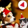 2pcs Red Pet Santa Hat Teddy Bear Cat Dog Hat Creative Headwear Dress Up Shoot Costume Props