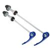 1 Pairset Bicycle Front Rear Quick Release Skewers Wearproof Bike Quick Release LeverBlue