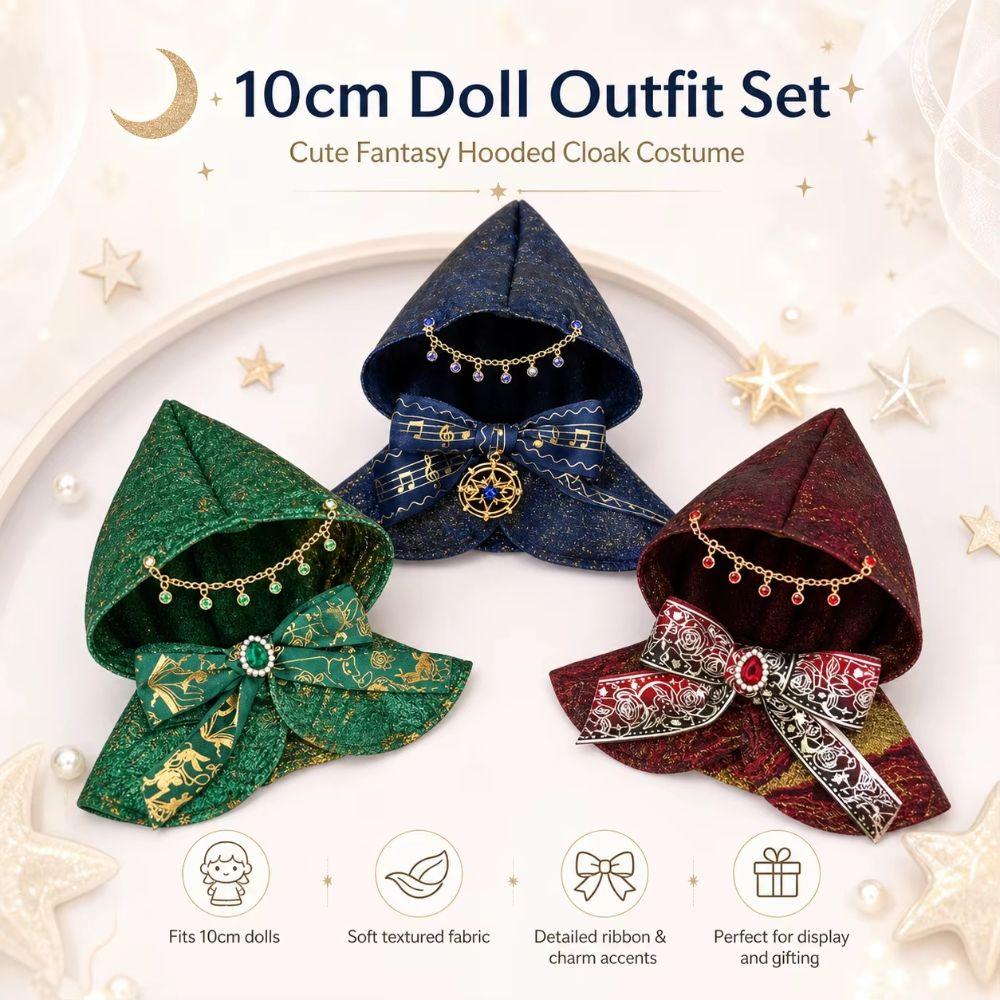 Exquisite Cotton Doll Clothes Gothic Style Doll Cloak 10cm Doll Clothes Various Body Types