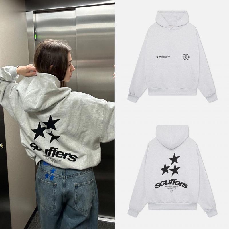 Unisex Trendy Loose-Fit American Letter Hoodie