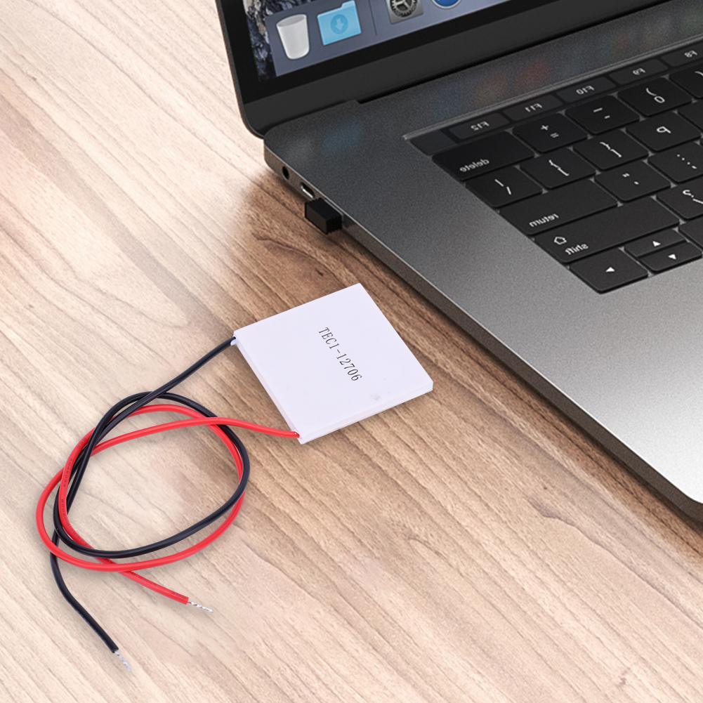 TEC1-12706 Термоэлектрический охладитель Пельтье 65 Вт 12 В 5,8 А Охлаждающий пластинчатый модуль Пельтье 40x40 мм для охлаждения для выработки электроэнергии