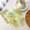 Elegant Green Butterfly Hair Claw Clip For Spring Stylish Fresh Women Accessories
