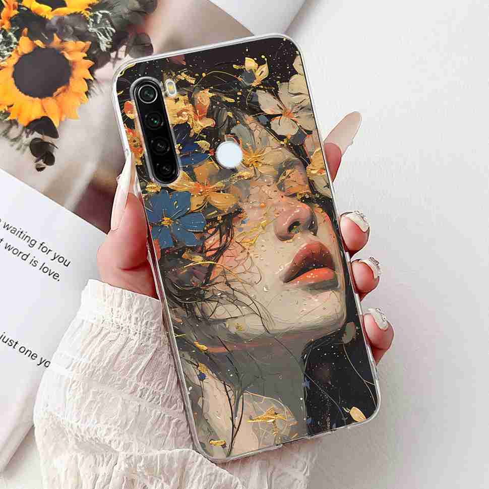 Чехол для Xiaomi Redmi Note 8 Винтажный Дракон Роскошный Цветок Мягкий Силикон ТПУ Чехол Для Redmi Note8 Note 8T Чехлы для Телефона Ударопрочный