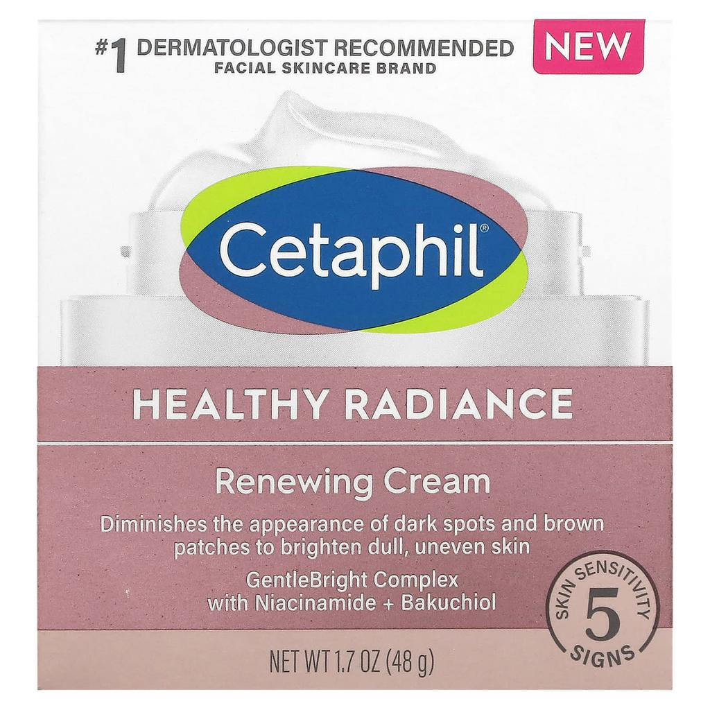 Cetaphil, Здоровое сияние, обновляющий крем, 48 г (1,7 унции)