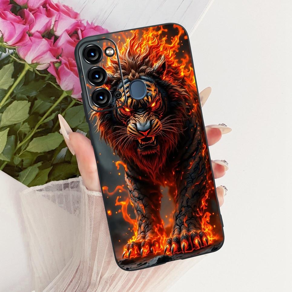 Soft Clear Silicone Casing For Itel Vision 3 Turbo Phone Case Vision 2S Cover Cartoon Cat Dragon Flower Butterfly Pattern Coque