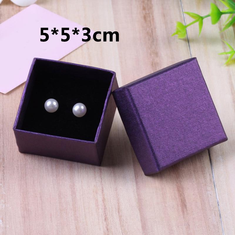 Модное хранение ювелирных изделий Простая коробка для колец и сережек Подарочные коробки Легко носить с собой Подарочная упаковка Чехол Мода Много цветов на выбор Шкатулка для драгоценностей