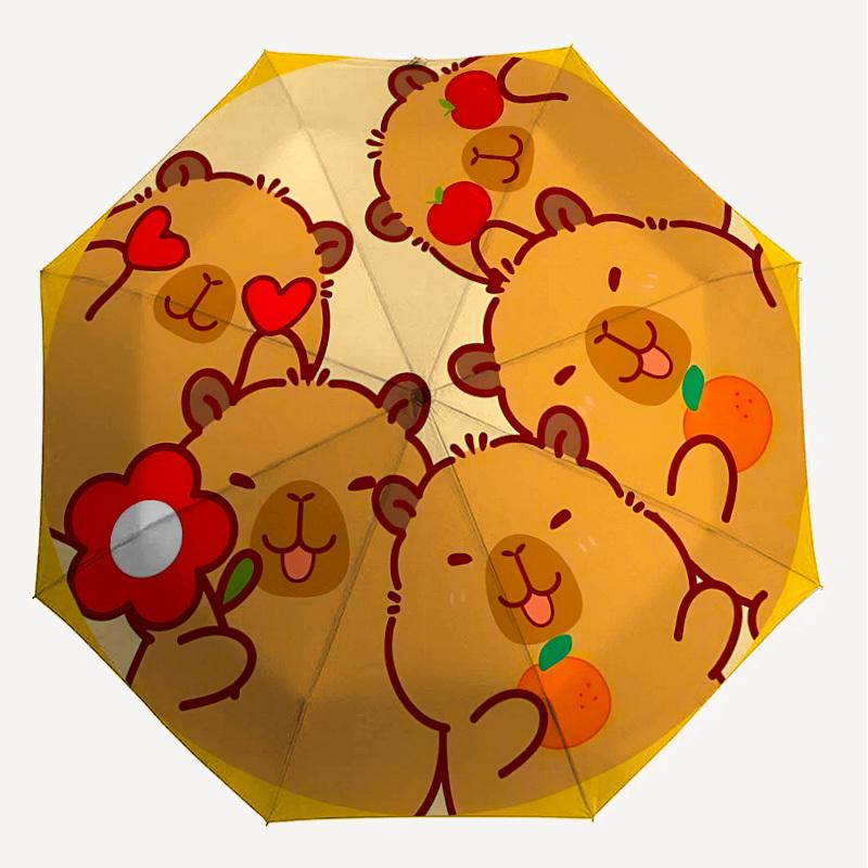 1PC bear fruit Automatic Open/Close Umbrella with Windproof, 8-Rib Sturdy Canopy, Durable Ribs, Fashionable Design,1269A