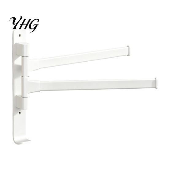 Anti Slip Towel Rail Swivel Rack, 180 Degree Rotating Design, Wall Mounted Space Quick Dry Holder Aluminum Swing Holder, Anti-slip Organizer