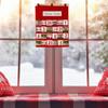 Christmas Advent Calendar Wall Hanging Bag with 24 Pockets Christmas Decoration