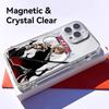 Чехол для телефона Аниме B-Bleachs K-Kurosaki Для iPhone 17 16 15 14 13 12 Pro Max Plus С Магнитным Кристально Чистым Чехлом Беспроводная Зарядка