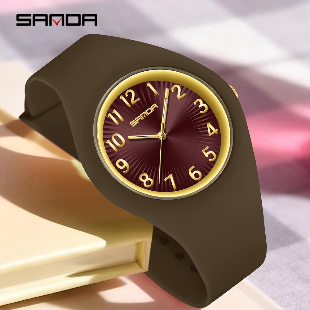 SANDA 6360 Fashion Quartz Watch Simple Luminous Shock Resistant Sports Students Clock Leisure Boys Girls Wristwatch reloj hombre