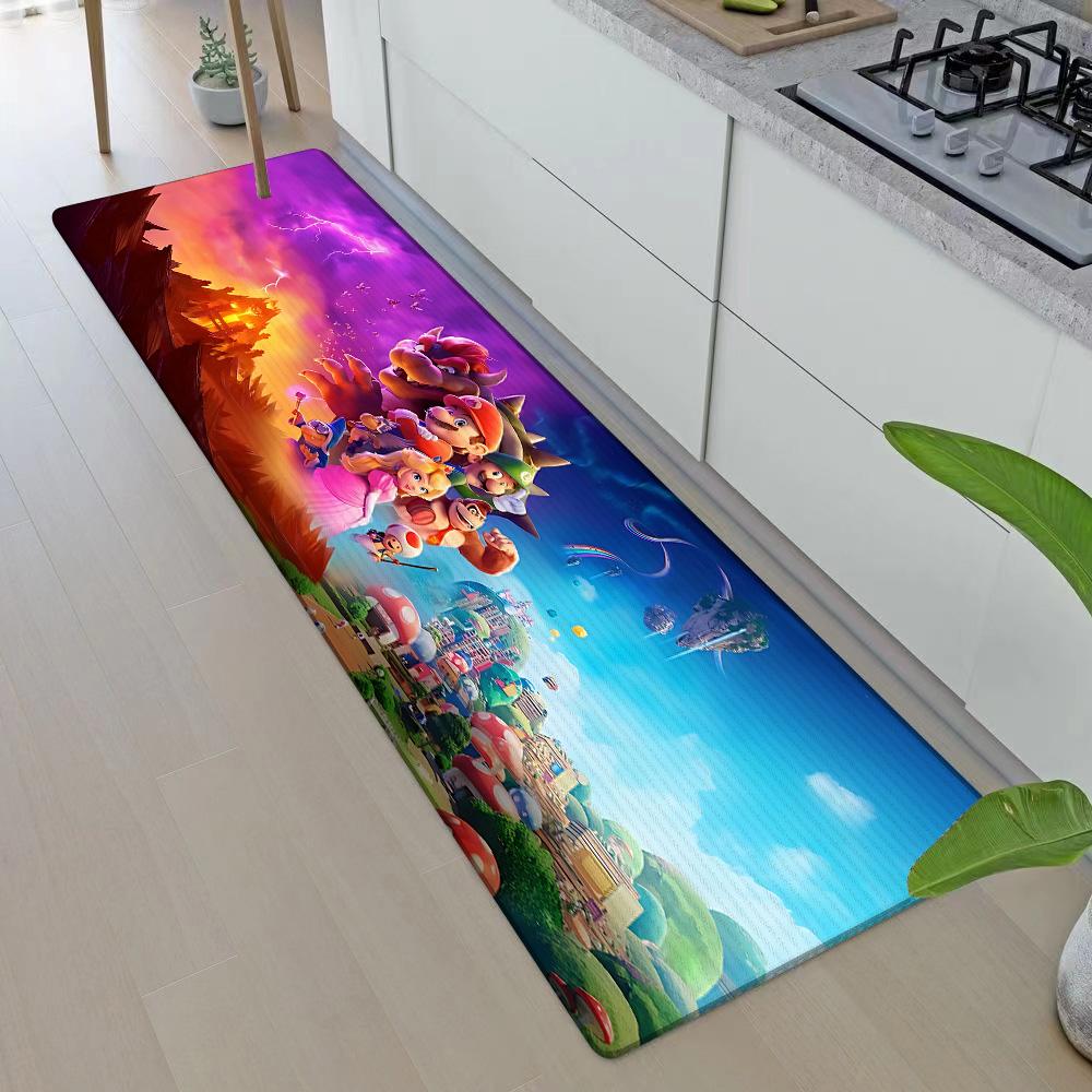 Entrance Front Door Doormat For M-M-Marios Non-slip Kitchen Rug Living Room Rugs Balcony Bathroom Foot Mat Floor Mats Carpet
