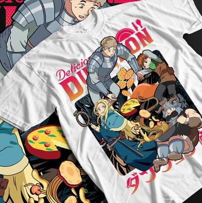 Винтажная унисекс футболка Laios Touden Dungeon Meshi из аниме, Специальная футболка для фанатов