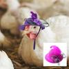 Chicken Hats For Hen Mini Hat Chicken Helmet Accessories Feather Top Hat Funny Small Hat Tiny Pet Hat With Adjustable
